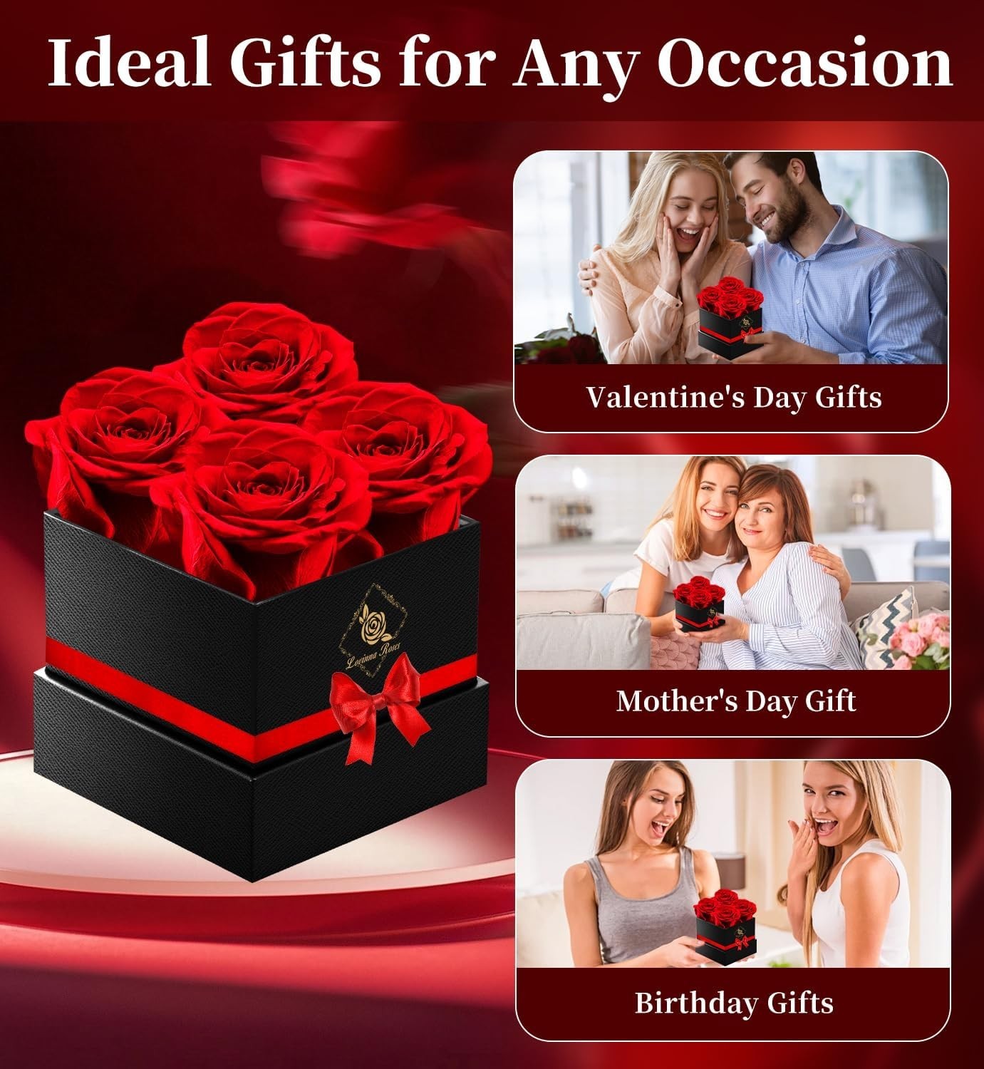 Gifts for Mom Birthday Gifts for Women Preserved Rose Forever Flower Eternal …