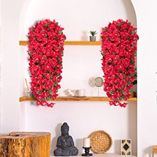 Artificial Bougainvillea Flowers for Outdoors, 2 Pcs, Fuchsia | Faux silk