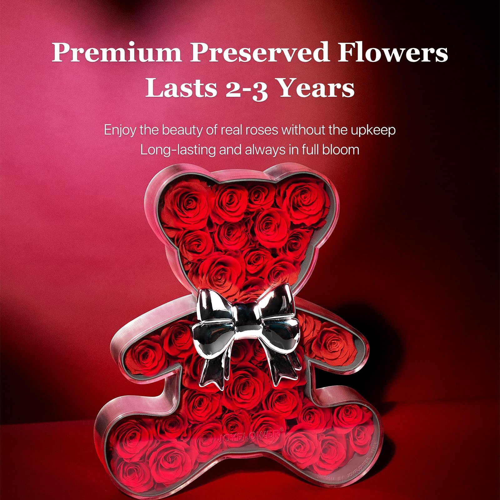 Preserved Roses Bear Gift for Women, Romantic Eternal Flowers Bear Gifts for …