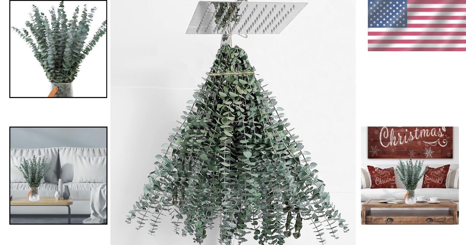 Elegant 30 Pcs Dried Eucalyptus Stems, 17″ Natural Decor for Weddings & More