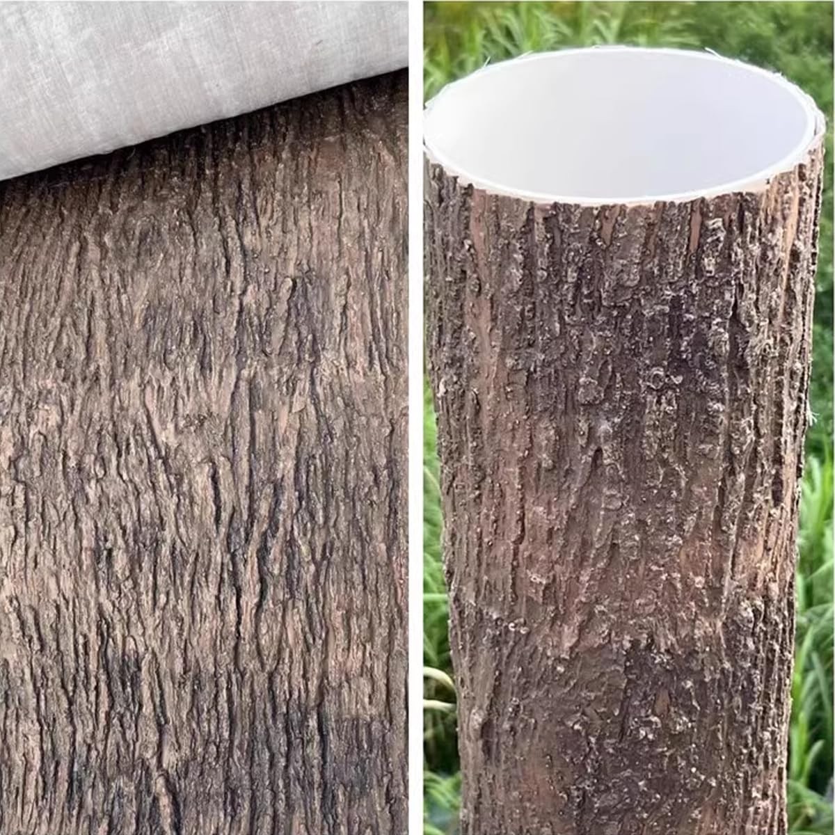 Artificial Tree Bark 15.75×39.37 Inch Fake Decor Cuttable Simulation Panel