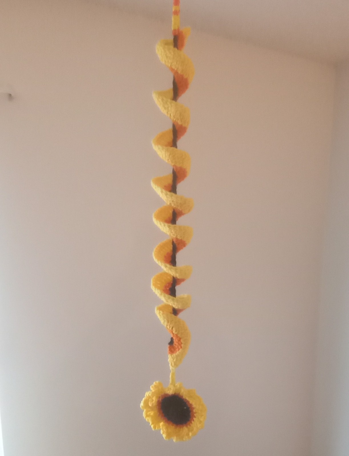 Crochet Sunflower Spinner Home and Garden Decor