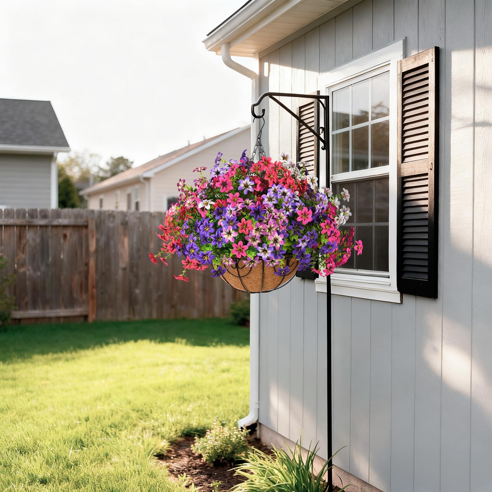 Best Artificial Flowers for Outdoor Fake Plants Spring Decoration, 12 Bundles