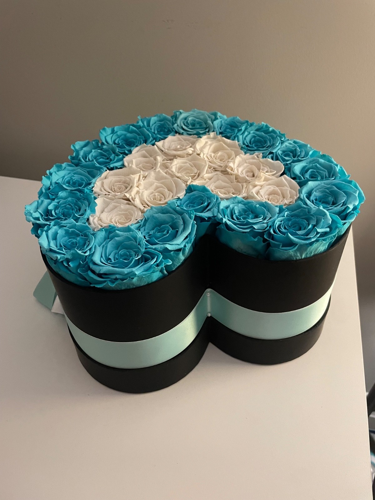 the million roses, turquoise flowers that last forever