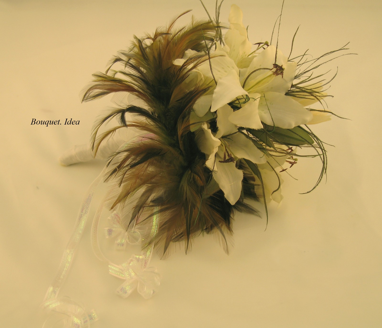 Hand Made, 2 pcs in pack 5″ Feather Ring for arrangement or Bouquet – Sea Foam