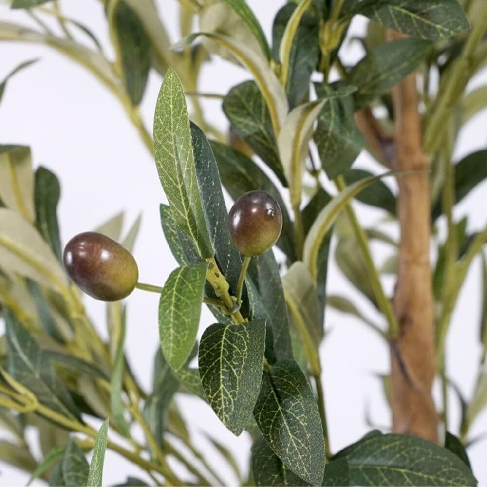 Artificial Olive Tree with Pot – Realistic Leaves & Olives