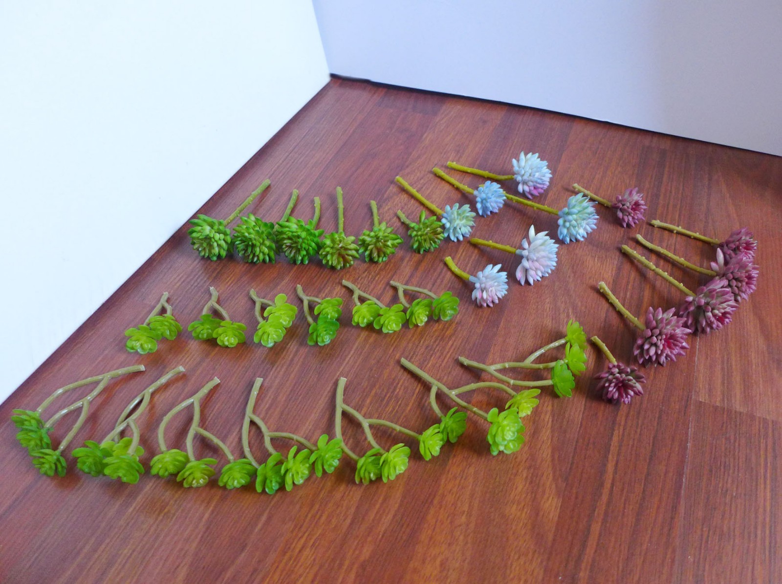 Artificial Succulents Plants Set of 31 PCS Miniature Grasses