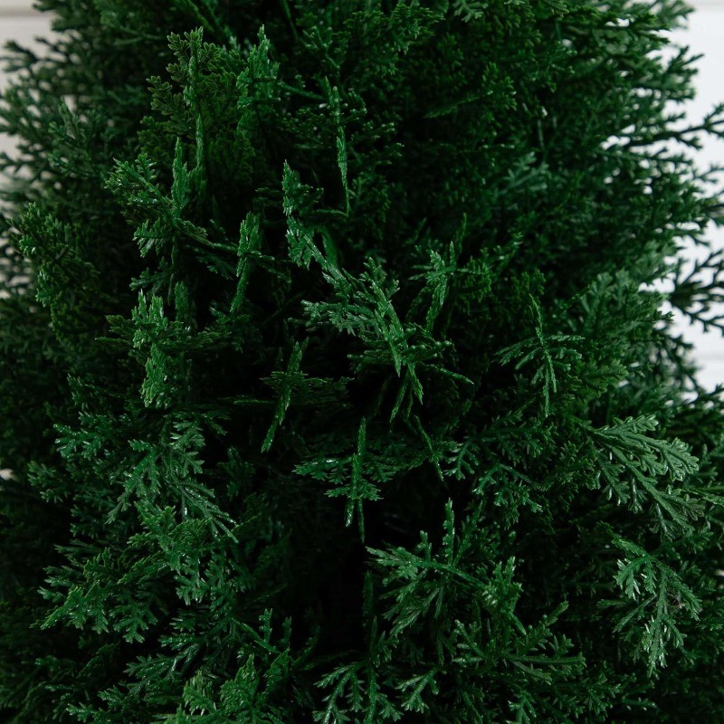 2.5ft.UV Resistant Artificial Cedar Plant Integrated Ground Stake Indoor/Outdoor