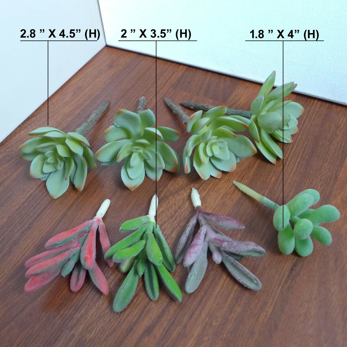 8 Pcs Artificial Plants Mini Succulents Grasses Home Garden Decoration (#101)