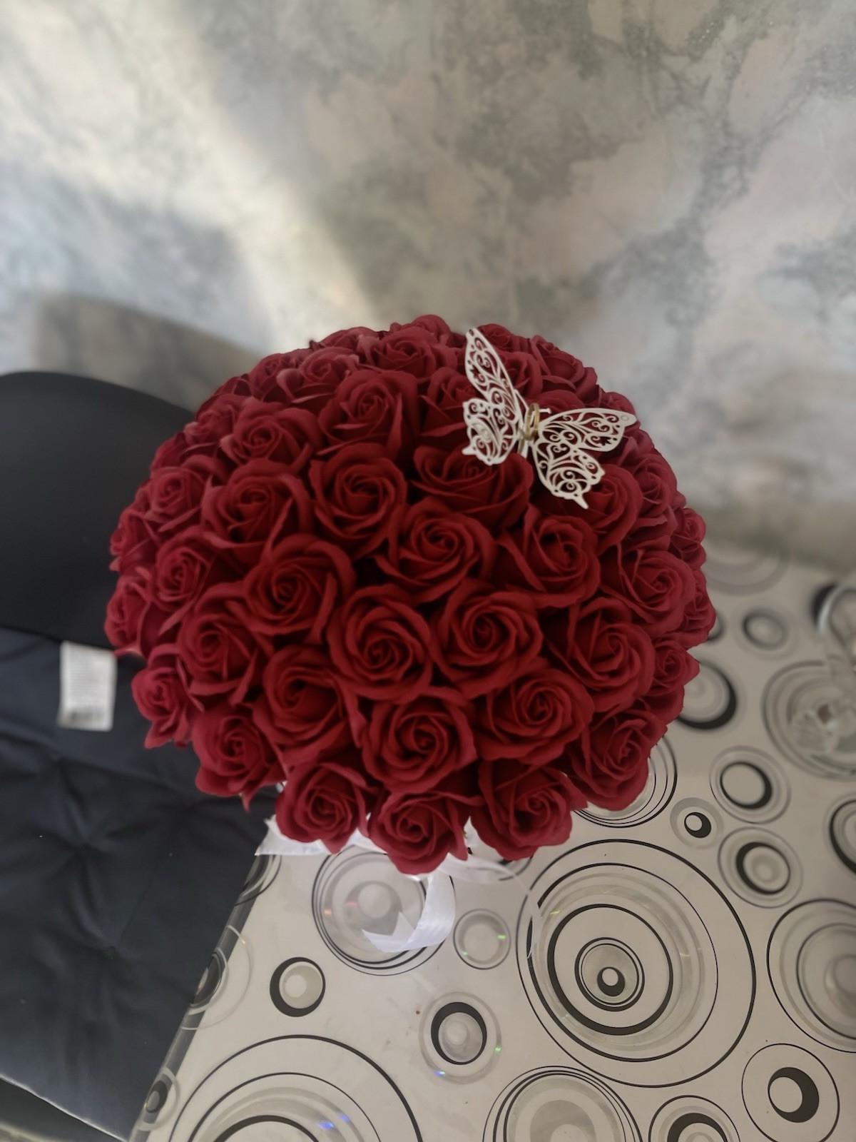 Soap Flower Box 51 Roses – Round Box Luxury Gift