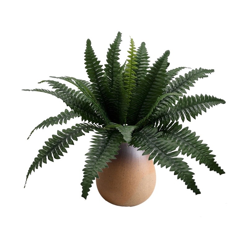21 Inch Artificial Fern Bush Indoor Decoration Faux Plant Greenery Home Office