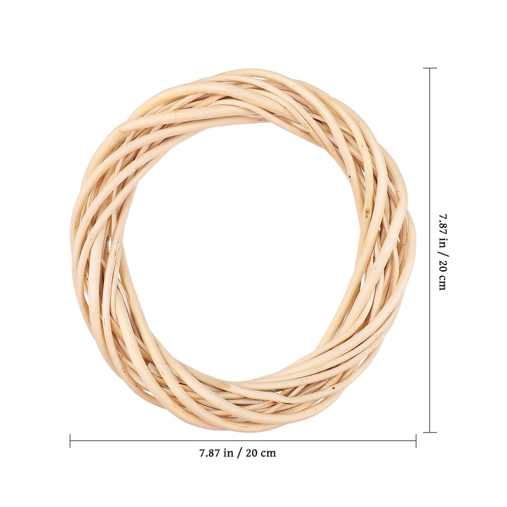 Crafts Rattan Wreath Circular Garland Christmas Decoration for Party Banquet