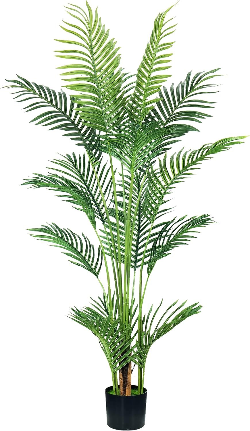 Colourtree Artificial Palm Tree,Faux Areca Palm Plant with Real Touch Leaves