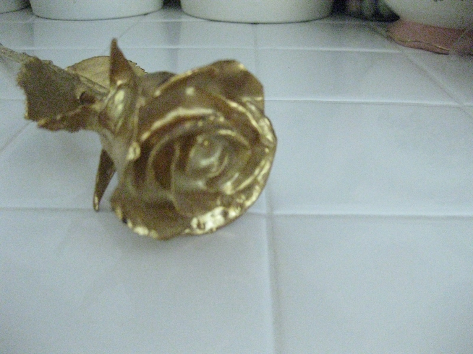 Beautiful 24K Gold Finish Dipped Real Rose