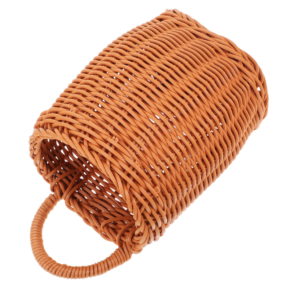 Hanging Wall Wicker Basket Front of Door Kitchen Storage Child