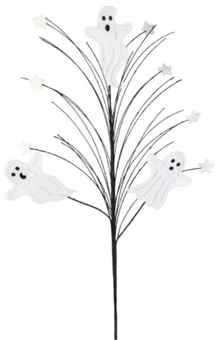 David Christopher Ghost Mini Star Pick Spray Spooky and Festive Halloween Decor