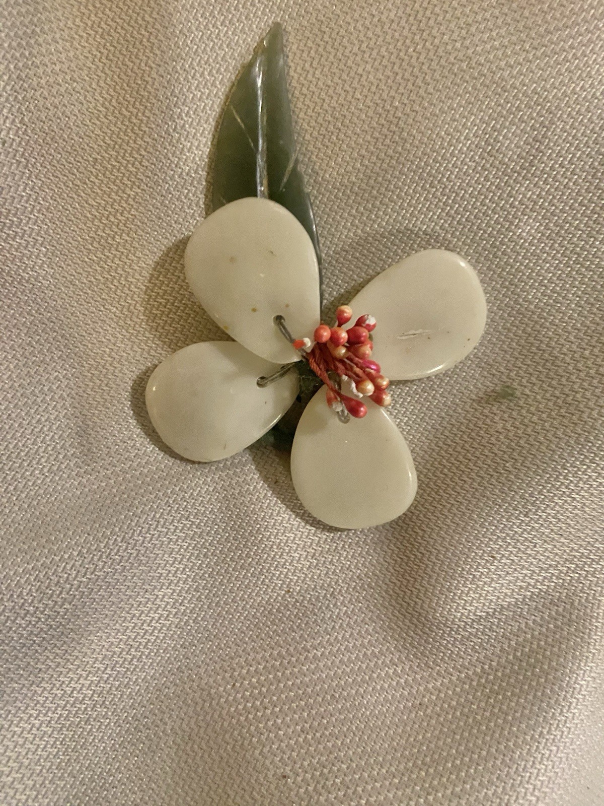 Lot Of 5 Stems Of Asian Stones Flowers And Leaves 🪷