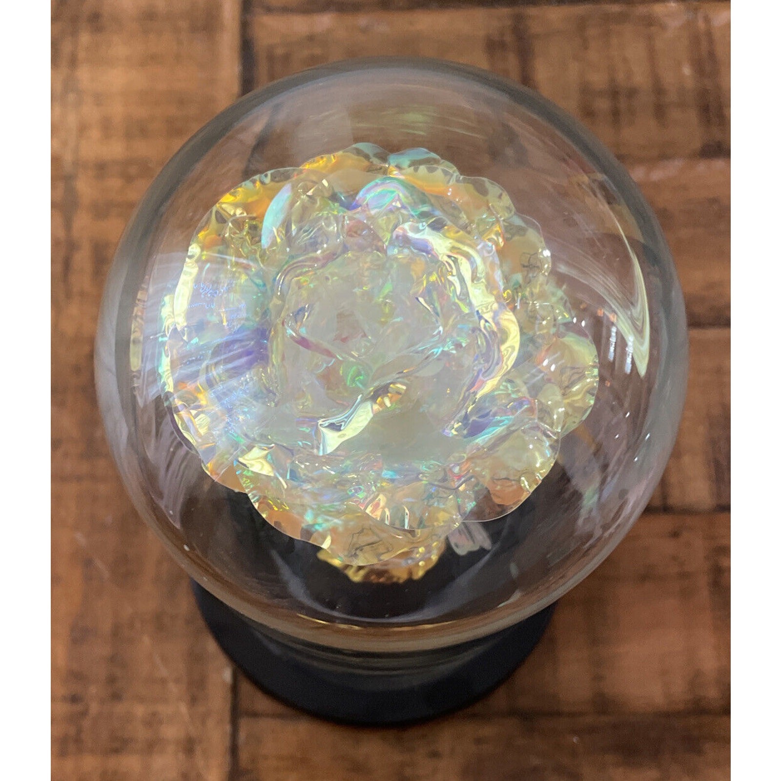 Best Wishes “Love Forever” Rose Flower In Glass LED Light Mother’s Day, Gift ❤️