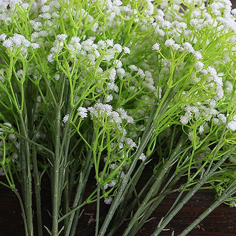 5/10/20 Stems Artificial Baby Breath Gypsophila Flowering Branches Home Decor