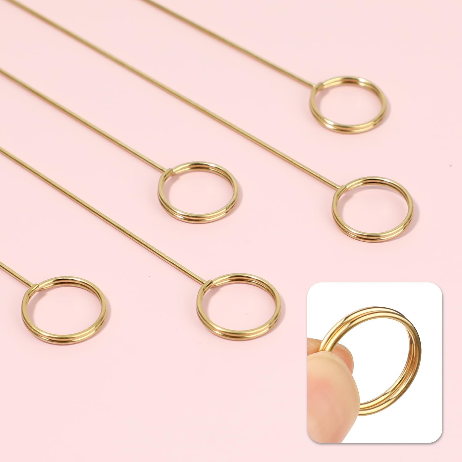 20pcs Gold Floral Picks, 11.8 Inch Metal Card Holder for Flower Arrangement, …