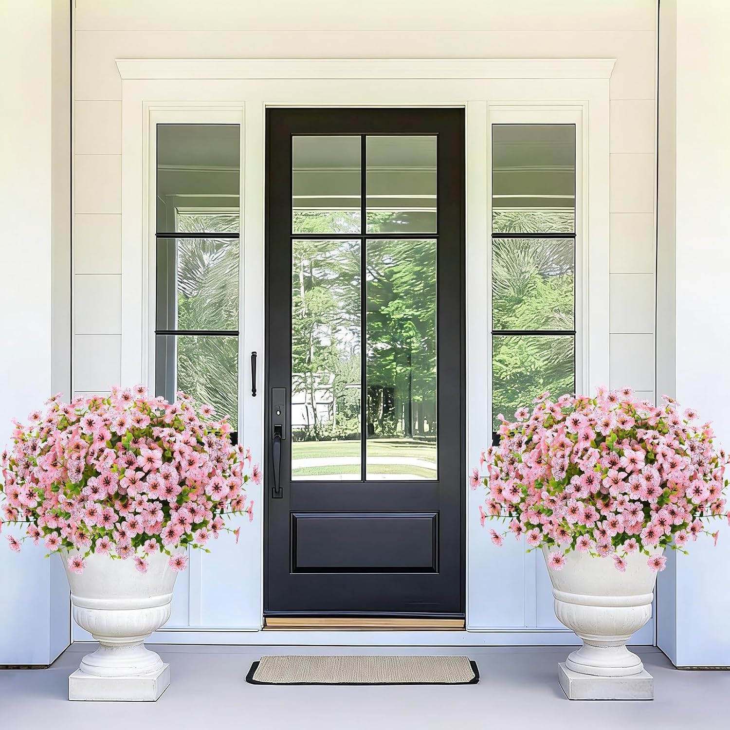 Artificial Flowers for Outdoors, 9 Bundles Artificial Plants & Flowers Outdoor,