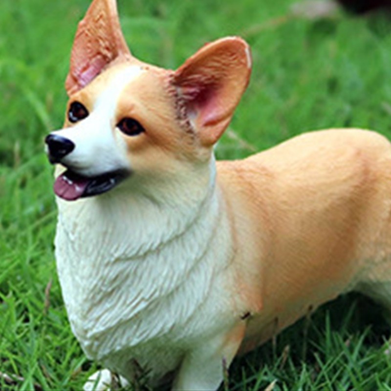 Artistic Plastic Dog Mini Figurines For Educational Play Toy And Interior Decors