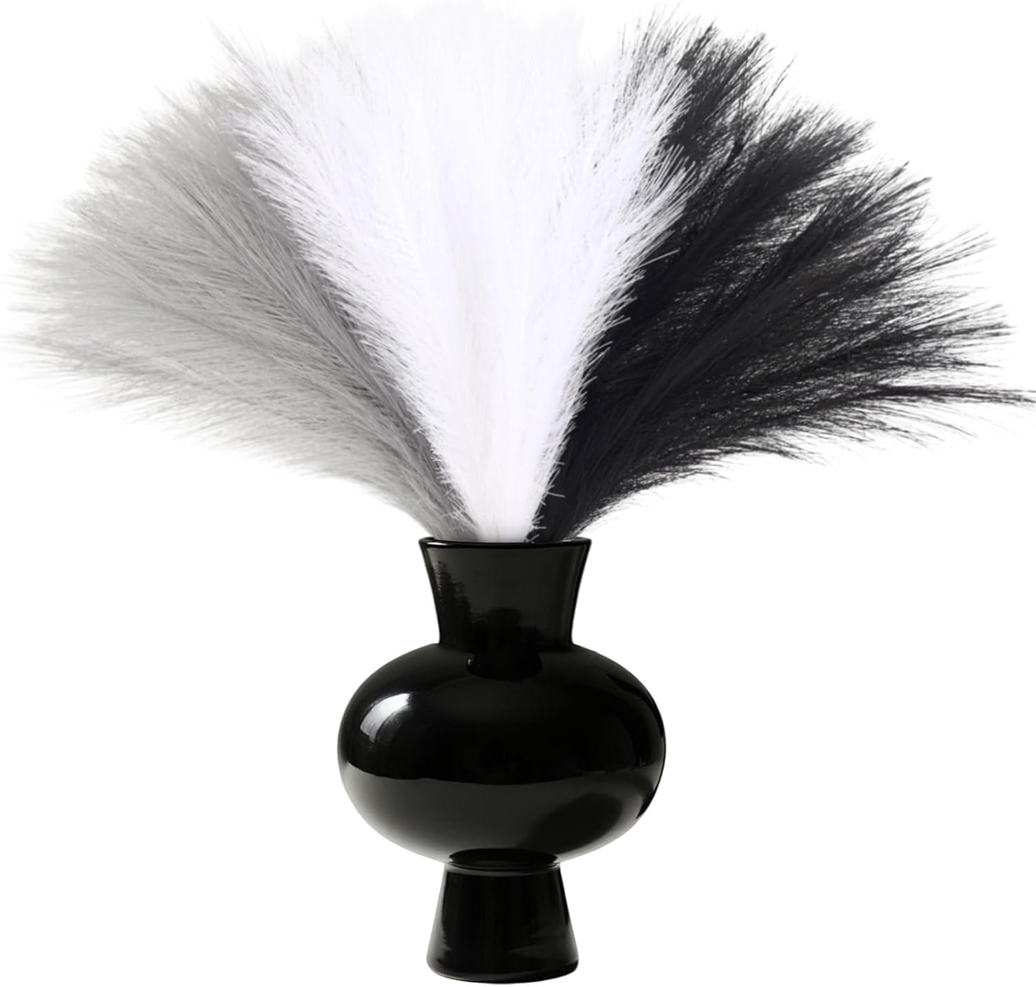30Pcs Pampas Grass Decor,21″ Artificial Pompous Grass Bulk,Small Vase Filler Pom
