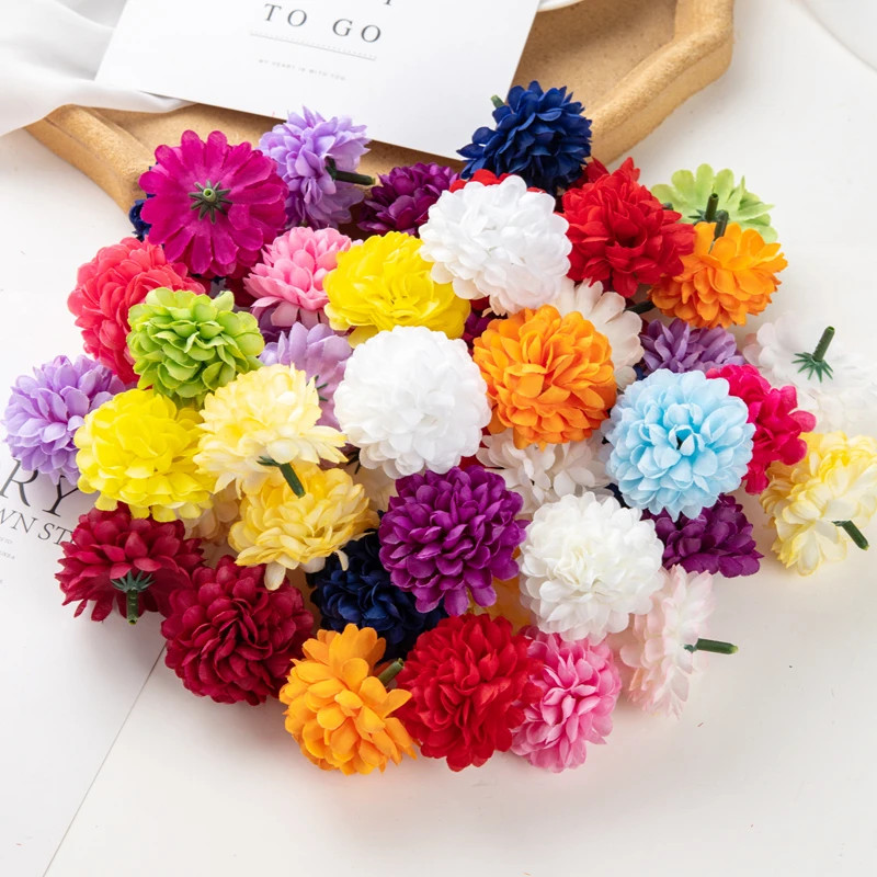 100PCS Artificial Hydrangea Flowers Wholesale Wedding Home Party Room Decoration
