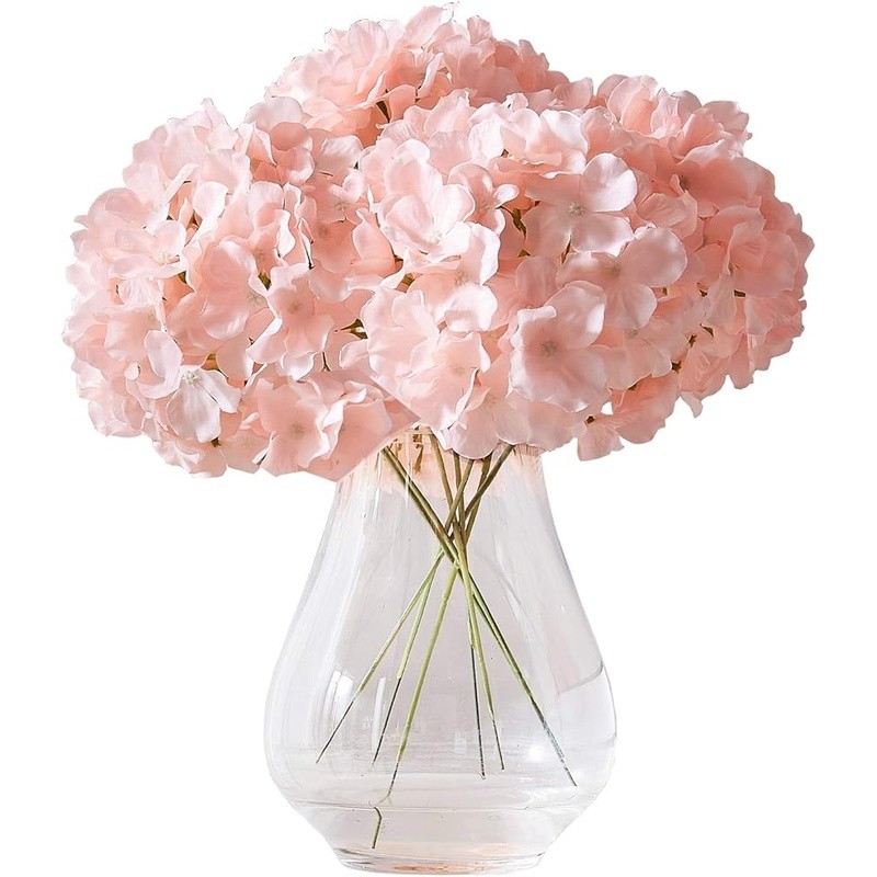 Silk Hydrangea Flower Heads W/ Stems Artificial Wedding Decor Centerpieces New