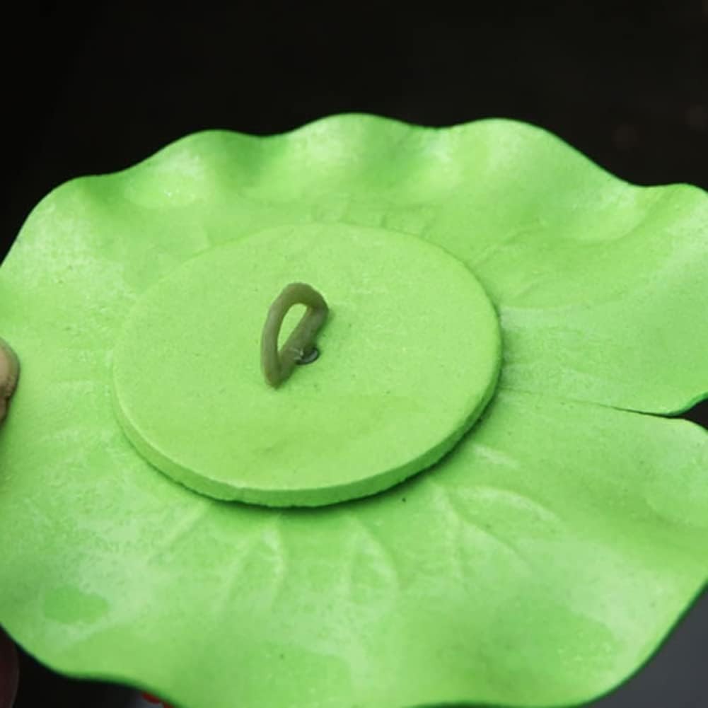 Lily Pad for Ponds, 6 Pcs White Artificial Lotus, Realistic Water Floating Fo…