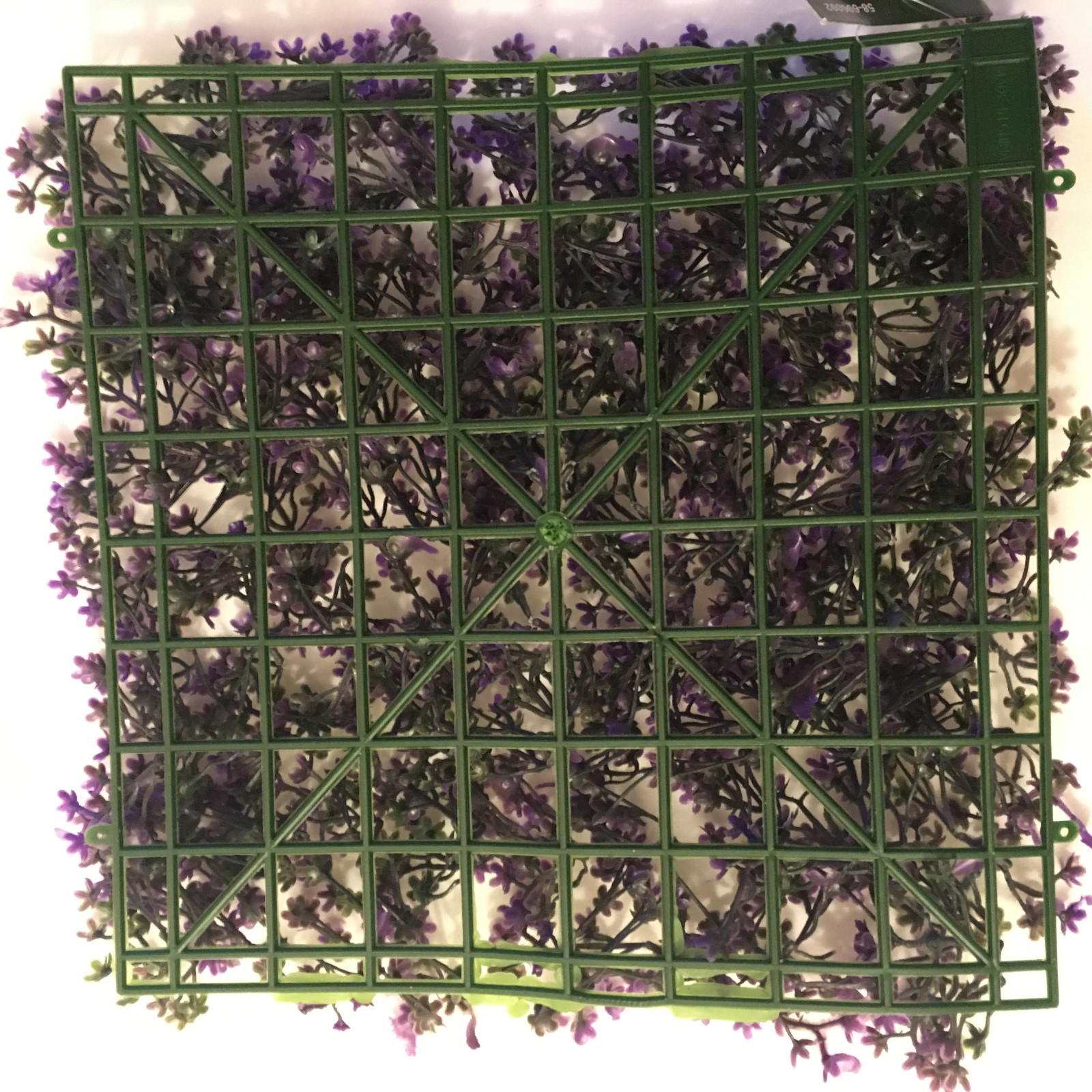 Artificial Purple Fake Flower Mat Patio Hedge Plant Grass Lawn Turf Tree Topiary