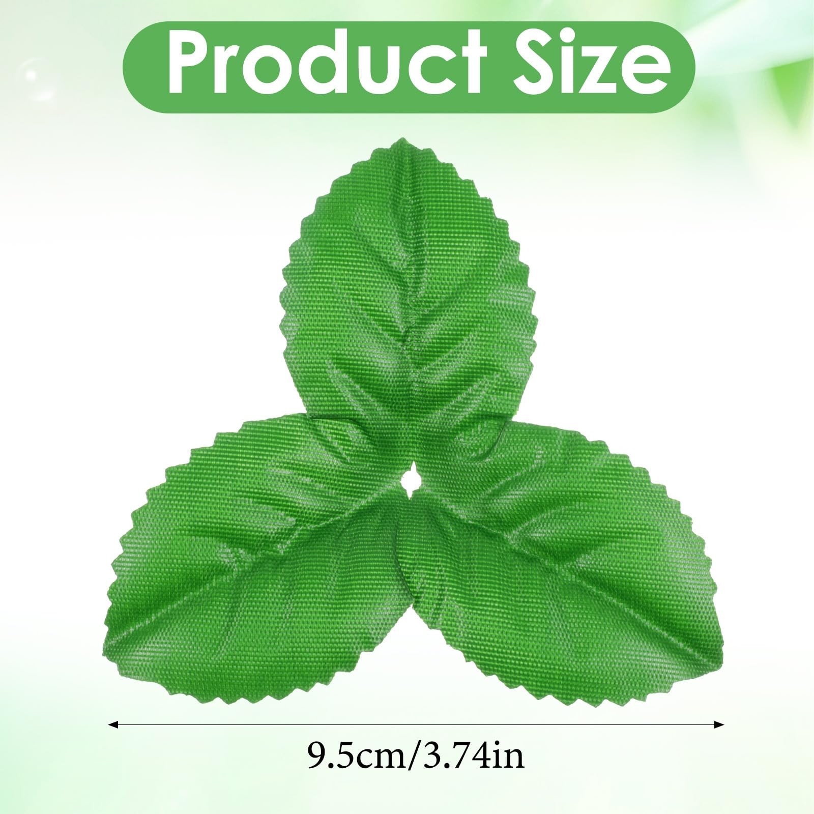 200 Pcs Artificial Green Leaves 3.74 inch Rose Flower Leaf Fake Green Leaves …