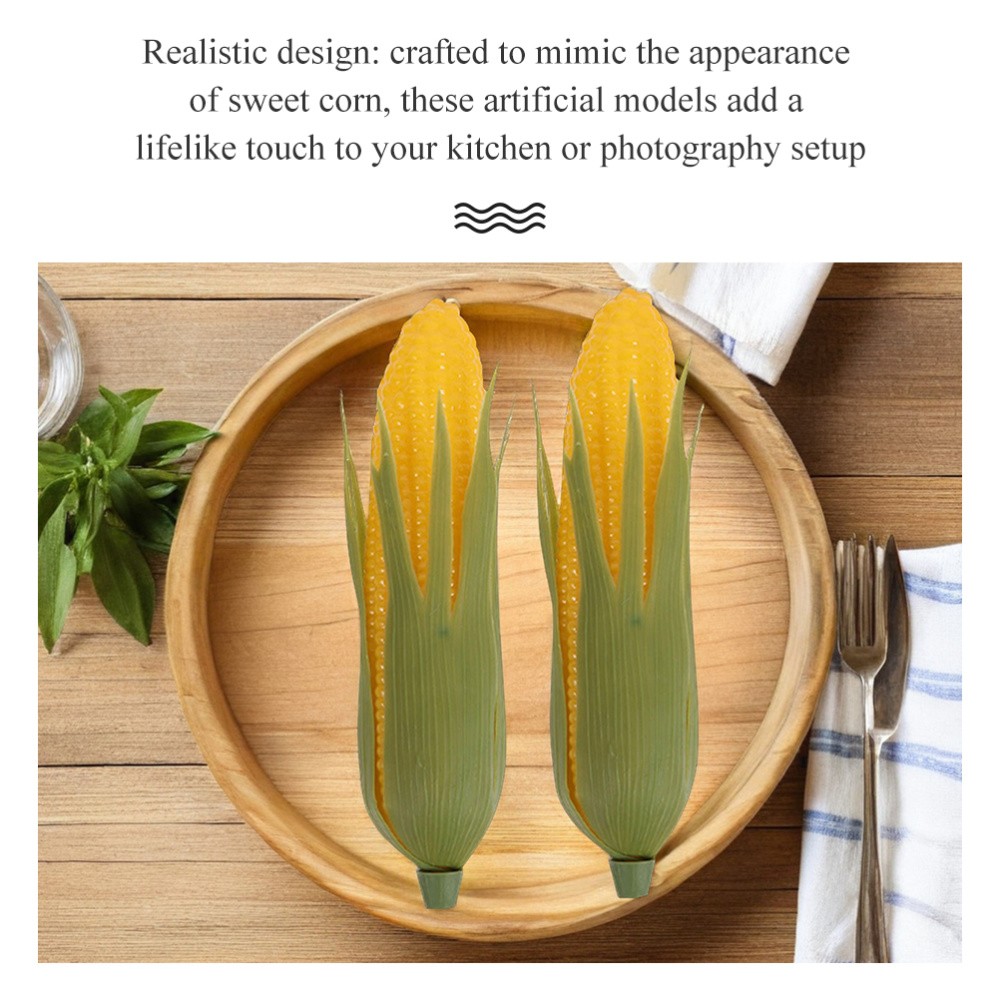 10 Pcs Artificial Corn Ornament Fake Prop Photography Props Faux Food