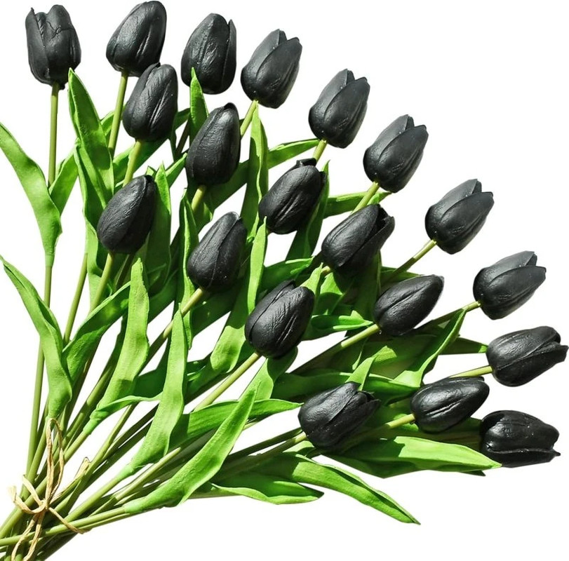 10/30PCS Artificial Flowers Real Touch Tulip Scrapbook Vase Home Decor Wedding G
