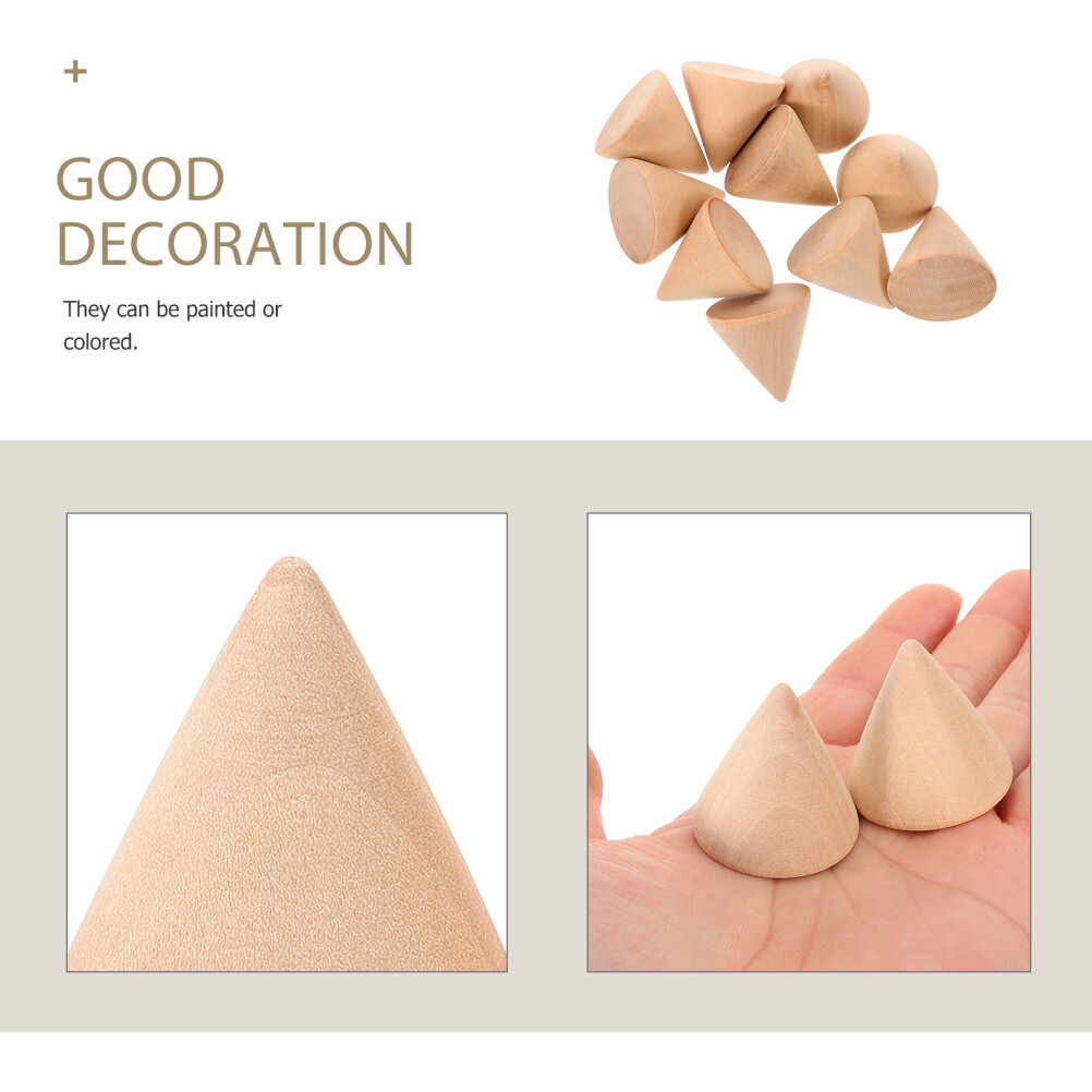 10 Pcs DIY Craft Cone Jewelry Rack Christmas Tree Ornaments Rings