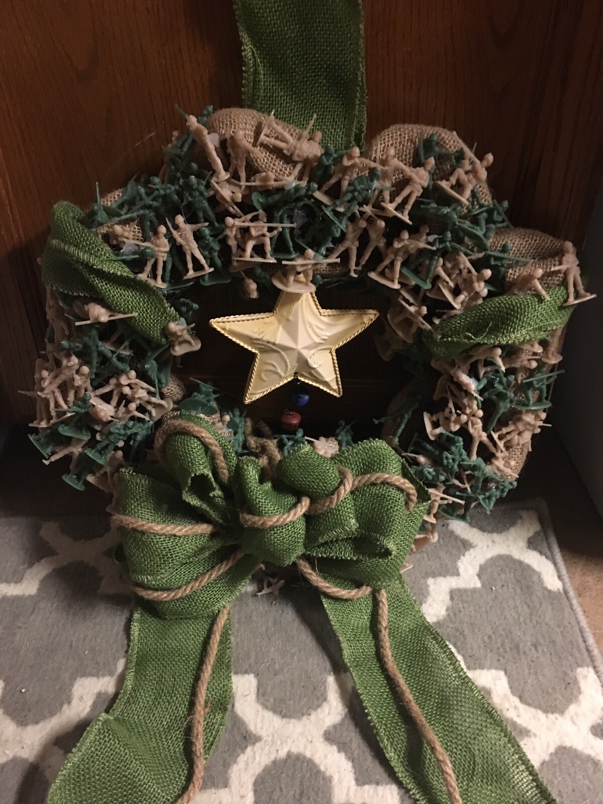 Army Men Wreath God Bless Our Troops Wreath