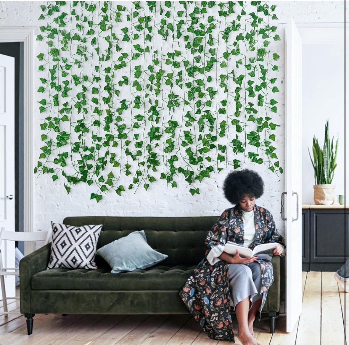 Greenery Vines for Room Decor(12 Pack 84 Feet) Aesthetic Artificial Plant Ivy.