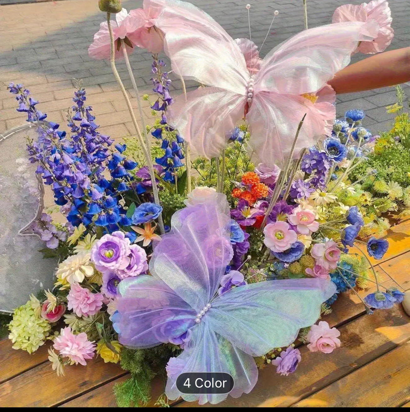 Butterfly 3D Festival Decoration Large Hanging Gauze Fake Butterfly