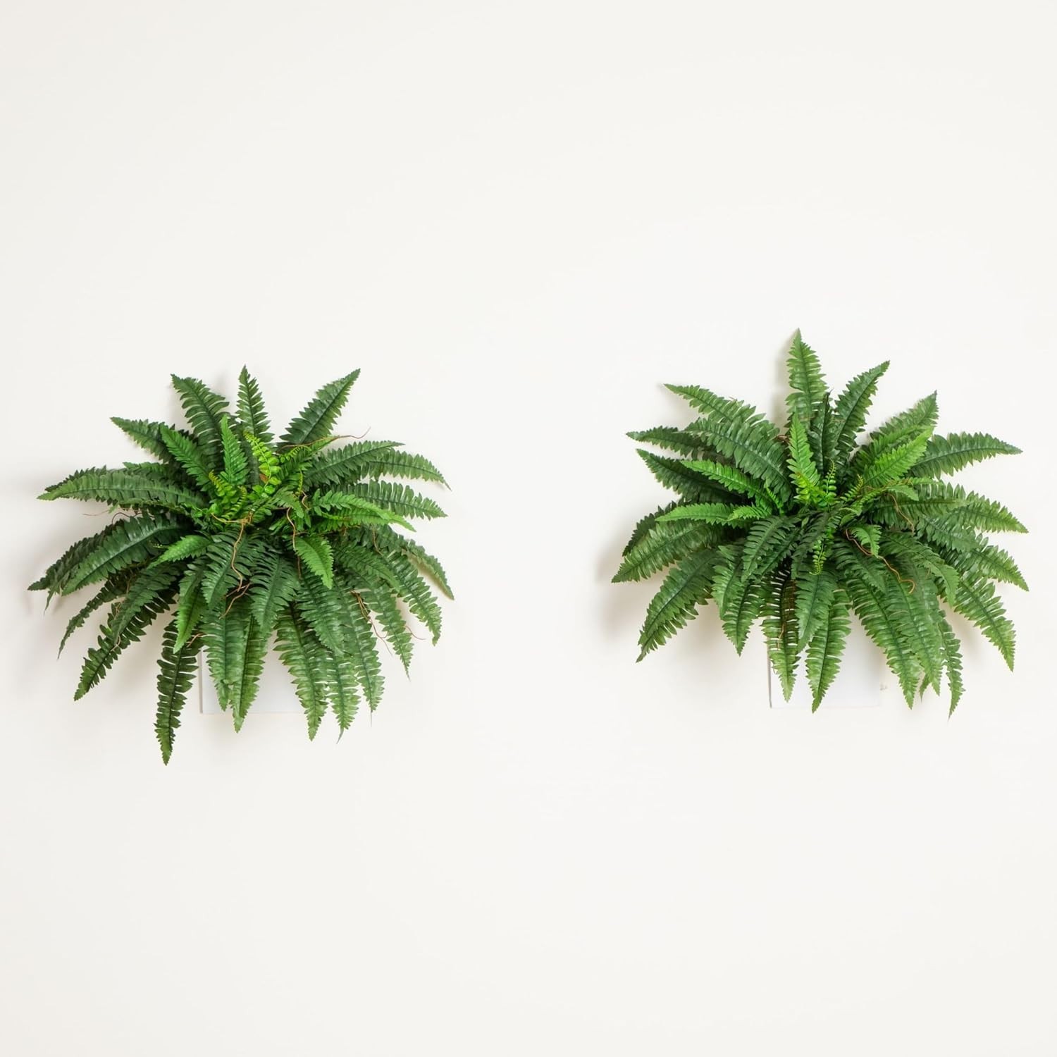 40in Boston Fern Artificial Plant, Large Hanging Fake Plant with 56 Long Real…