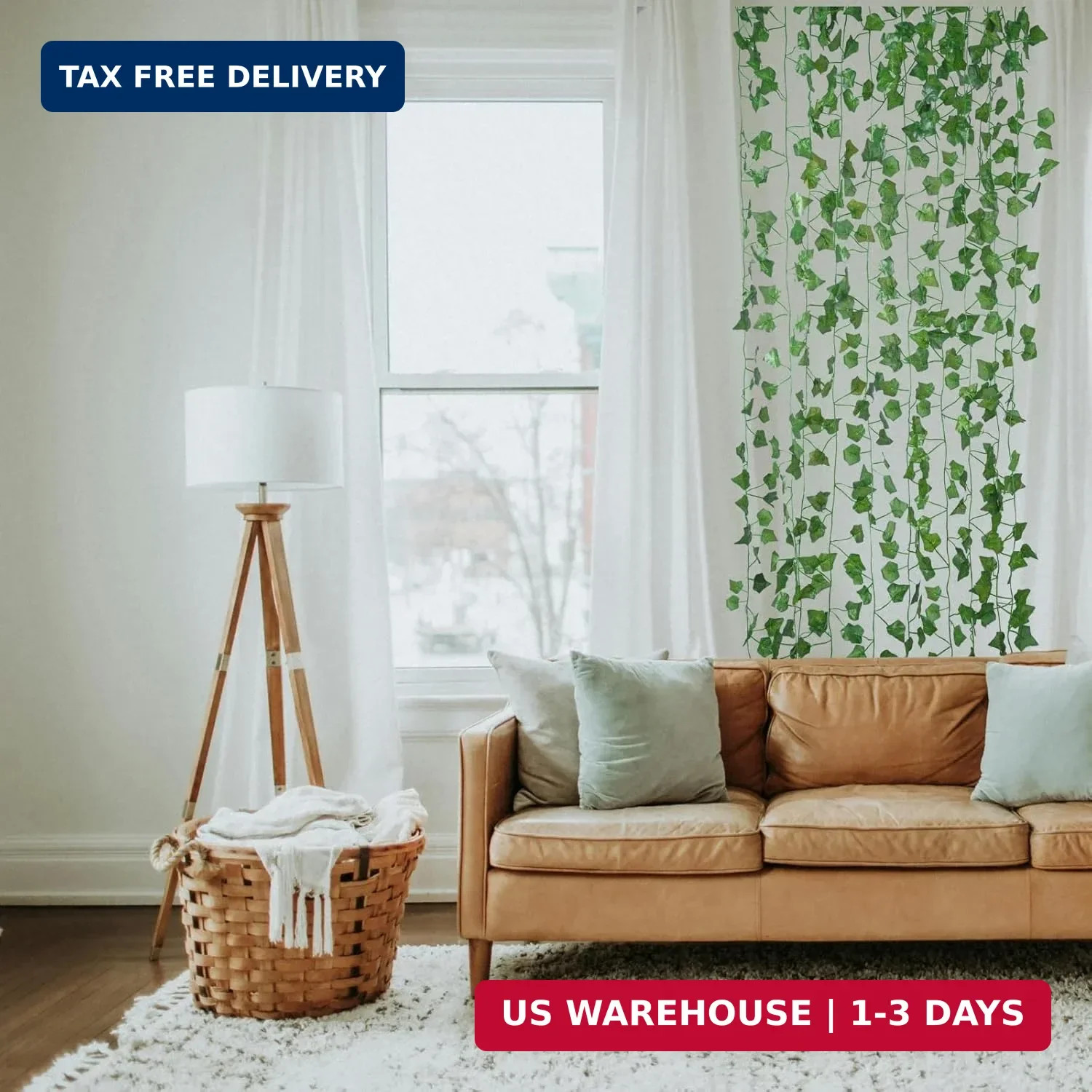 Fake Vines for Room Decor(24Pack168Ft) Aesthetic Artificial Plant Ivy Leaves Han