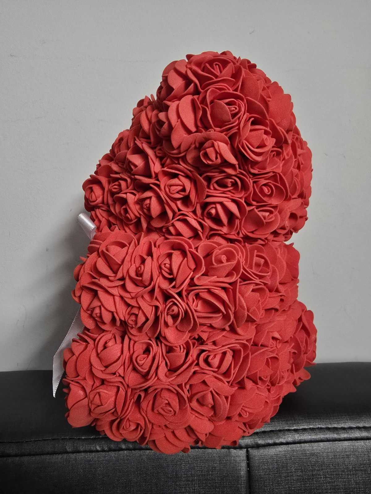 Way to Celebrate Birthday, Valentine’s, 9.25in Artificial Rose Bear, Red