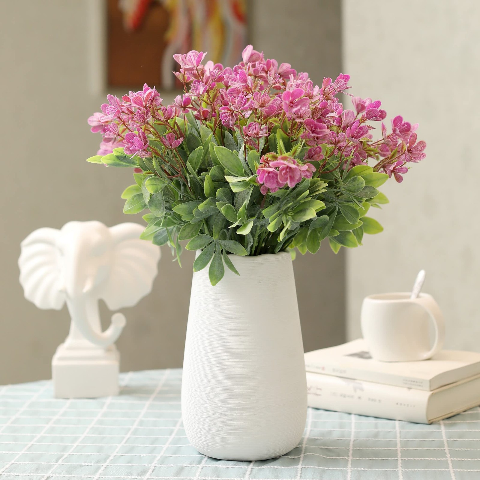 Wildflowers Artificial Flowers Plastic Bouquets Real Touch Faux Ranunculus DI…