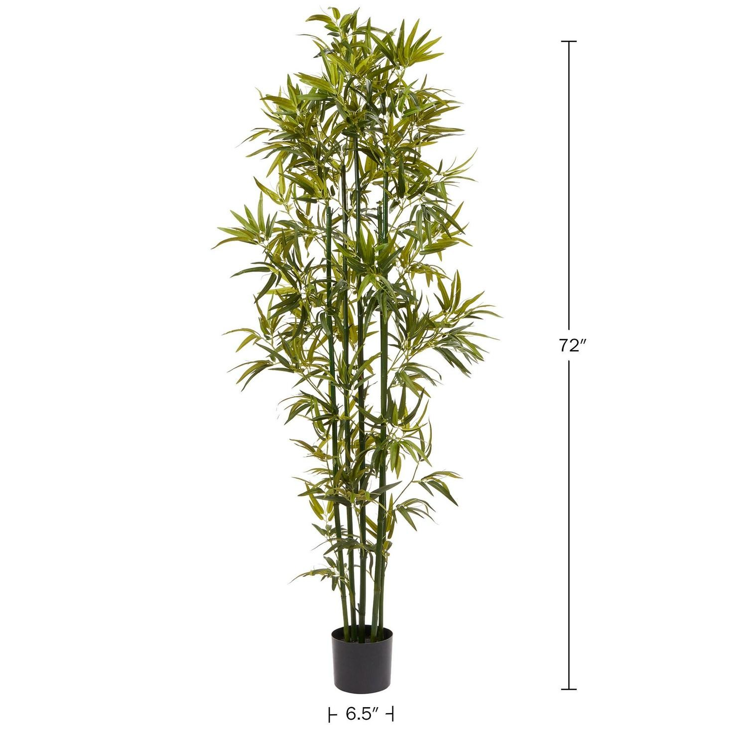 Pure Garden Artificial Potted Bamboo Silk Tree