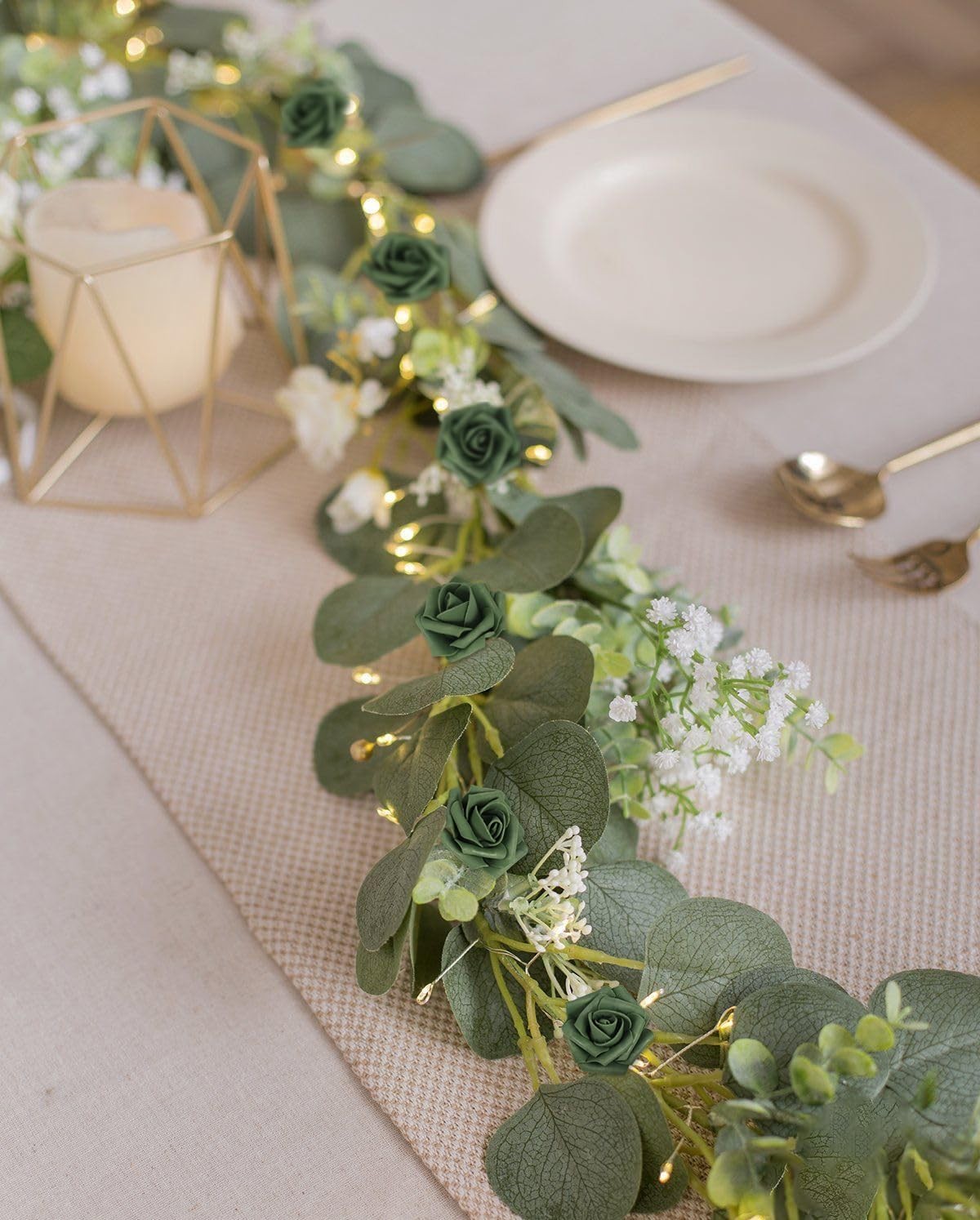 200PCS Emerald Green Foam Roses, 1.97in, Fake, Artificial, DIY, Wedding
