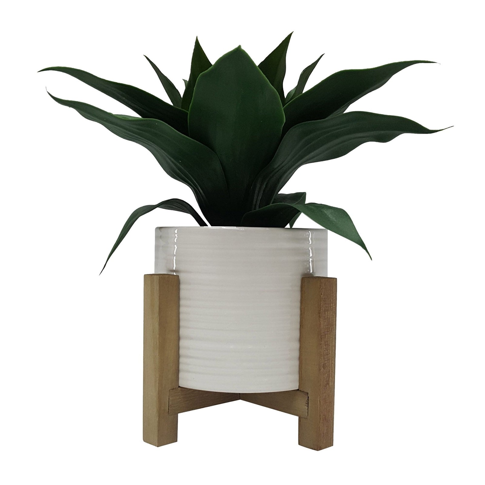 Better Homes & Gardens 10″ Artificial Agave Plant in White Ceramic Pot