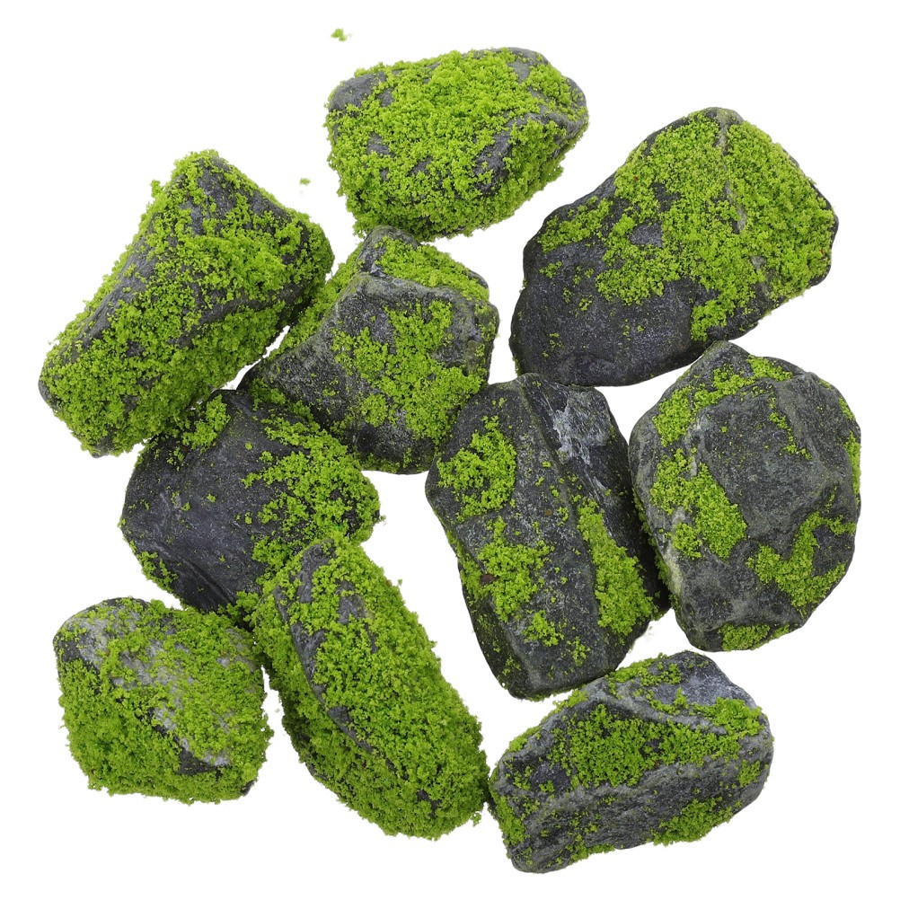 10 Pcs Fish Tank Landscape Ornament Artificial Rocks for Aquarium