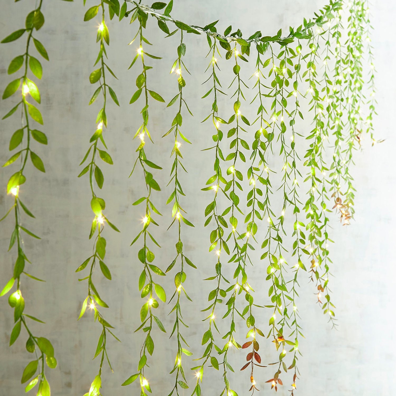 12pcs Artificial Vines Fake Greenery Garland Willow Leaves with Total 60 Stem…