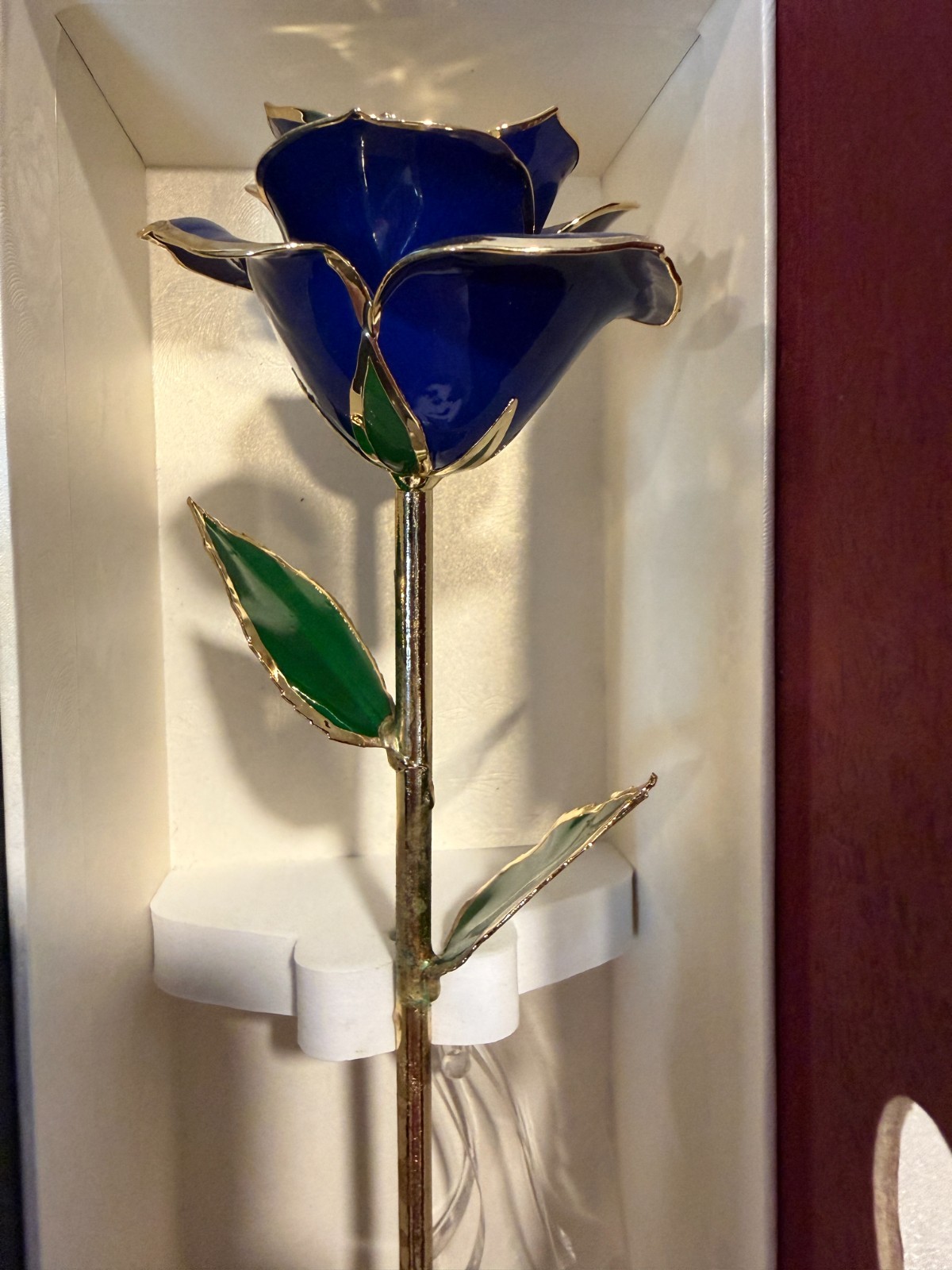 24K Plated Gold Dipped Rose with Stand – Gift for Her