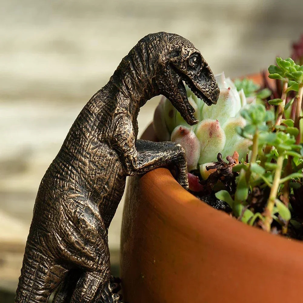 1Pc Small Dinosaur Decorations Flower Pot Bonsai Craft Decorations Flower Pot Pa