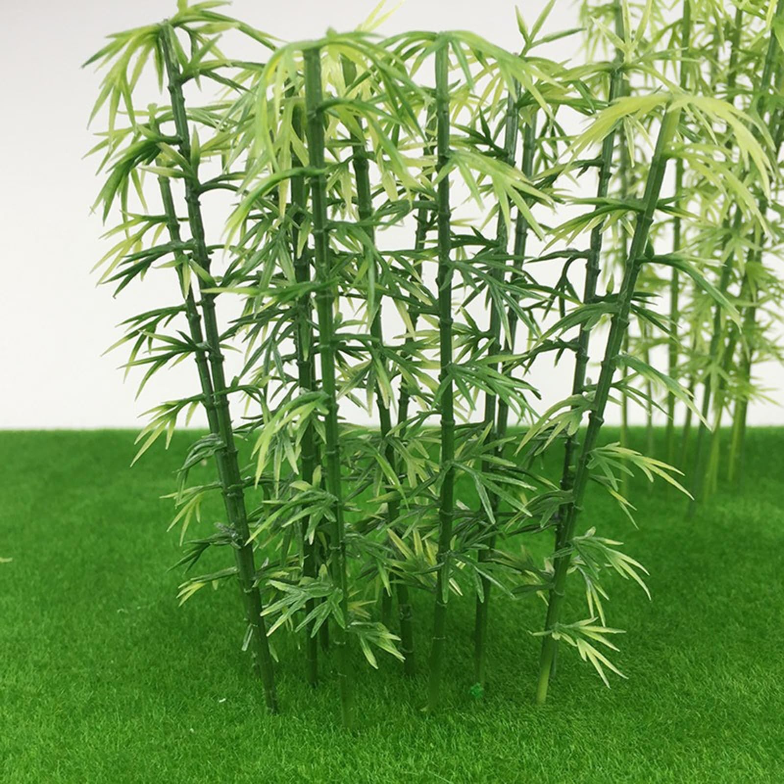 Model Miniature Trees, 100PCS Green Plastic Trees, 5 Sizes Artificial Model P…